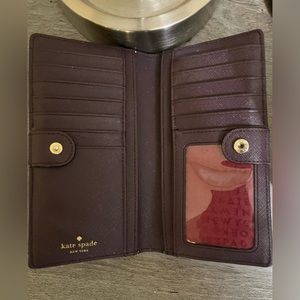 Kate spade maroon wallet